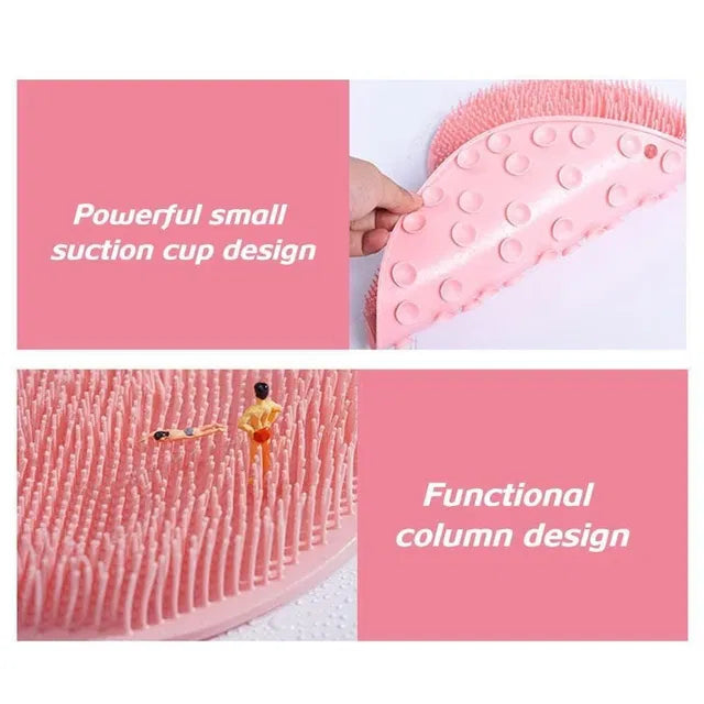 Foot & Back Shower Scrubber Silicone Bath Massage Pad
